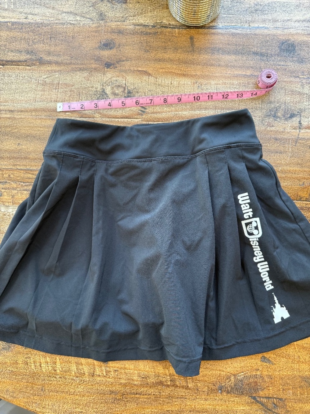 Black Walt Disney World Pleated Skort with Cinderella’s Castle Logo